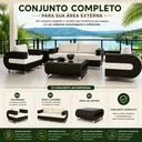 Ver imagem 4 de Conjunto Sofá Dubai Área Externa Alumínio Impermeável
