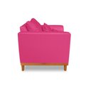 Ver imagem 4 de Poltrona Vintage Viena Com Base de Madeira Suede Pink - Madeira Prima Deccor