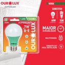 Ver imagem 2 de Lâmpada Superled Ouro 60 Colors 7 Watts Verde Bivolt - 05454 - Ourolux Superled Ouro 60 Colors 7w Ve