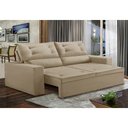 Ver imagem 1 de Sofá Retrátil e Reclinável 3 lugares com Molas 1,80m Laisa Suede Bege Madelina Decor