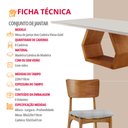Ver imagem 6 de Sala de Jantar Mesa Ane 220cm Tampo Laqueado com Vidro Canto Moeda e 8 Cadeiras Viena Gold