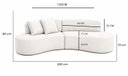 Ver imagem 3 de Sofá Luxuoso Modular Sala de Estar 200cm Vonetta
