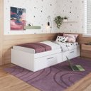 Ver imagem 1 de Cama Solteiro Baú Juvenil com 2 Portas Basculantes 80 Tókio Branco