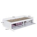 Ver imagem 5 de Cama Solteiro Baú Juvenil com 2 Portas Basculantes 80 Tókio