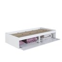 Ver imagem 5 de Cama Solteiro Baú Juvenil com 2 Portas Basculantes 80 Tókio Branco
