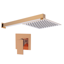 Ver imagem 1 de Kit Ducha Quadrada 20x20 Slim e Acabamento para Registro Monocomando Base Deca Alavanca Rose-gold