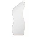 Ver imagem 1 de Espelho Curves Decorativo Orgânico 150x50 para Sala Quarto Banheiro C/ Moldura Couro Ecológico