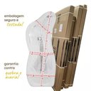 Ver mais imagens de Espelho Curves Decorativo Orgânico 150x50 para Sala Quarto Banheiro C/ Moldura Couro Ecológico