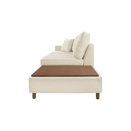 Sofá Living Lotus com Apoio Lateral Direita 2,40m em Linho - 3