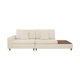 Sofá Living Lotus com Apoio Lateral Direita 2,40m em Linho - 5