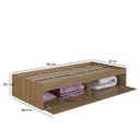 Ver imagem 5 de Cama Solteiro Baú Juvenil com 2 Portas Basculantes 80 Tókio 