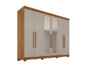 Ver imagem 2 de Guarda-Roupa Casal 100% MDF com 6 Portas e 6 Gavetas 274cm Multimóveis Cinamomo/Off White