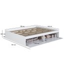 Ver imagem 5 de Cama Casal com 4 Portas 140 Tókio para Quarto Branco
