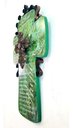 Ver imagem 2 de Cruz Salmo 23 Poliresina Verde Detalhes Metal 36x20
