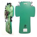 Ver imagem 4 de Cruz Salmo 23 Poliresina Verde Detalhes Metal 36x20