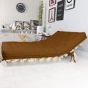 Ver imagem 4 de Futon Casal Tokio Sofa Cama Caramelo Com Madeira Maciça