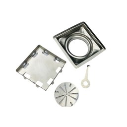 Ralo Quadrado Oculto 10Cm X 10Cm Inox 304 M1Nox - 1