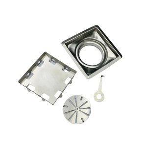 Ralo Quadrado Oculto 10Cm X 10Cm Inox 304 M1Nox