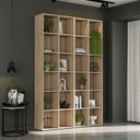 Ver imagem 1 de Kit Estante para Livros com 12 Nichos 221CMX148CM Caracol Marrom/Castanho