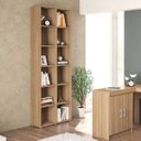 Ver imagem 4 de Kit Estante para Livros com 12 Nichos 221CMX148CM Caracol Marrom/Castanho