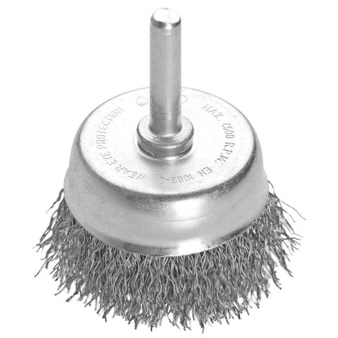 Escova Tipo Copo Arame Ondulado com Haste 2x1/4'' Tramontina Pro Tramontina