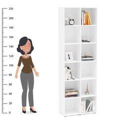 Kit Estante para Livros com 12 Nichos 221cm X 222cm Caracol - 9