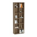 Ver imagem 7 de Kit Estante para Livros com 12 Nichos 221cm x 222cm Caracol Marrom/Castanho