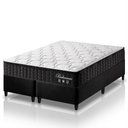 Ver imagem 1 de Cama Box Queen Bipartido Preto + Colchão Molas Ensacadas Zidi Bahamas 158x198x61cm
