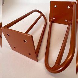 Kit 04 Pés de Ferro Aço Hairpin Legs 15 cm Bronze A01 Sofá Móveis Mesa - Inoviza - 4