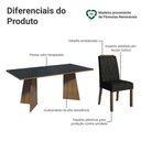 Ver imagem 4 de Conjunto Sala de Jantar Tampo de Vidro 6 Cadeiras Rustic/preto/oxford Siena Madesa