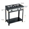 Fogão À Gás Clarice Semi-industrial Imperador 2 Bocas-preto e Branco - 4