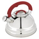 Ver imagem 1 de Chaleira Dilleta Vermelha em Aço Inox de 3 Litros - 7707 - Mor