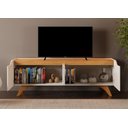 Ver imagem 4 de Rack para Tv 75'' Atenas 4 Portas 1.80m Mavaular:naturalle / Off