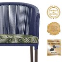 Ver imagem 3 de Mesa com 4 Cadeiras e Noronha Estofado 5 Trama Original Azul