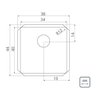 Cuba de Embutir Quadrum Aço Inox Design Collection 34 U - Tramontina 94900/513 - 4