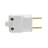 Pacote 10un Benjamin Tomada Pino Plug de Tomada 2P Macho 20A:Branco - 3