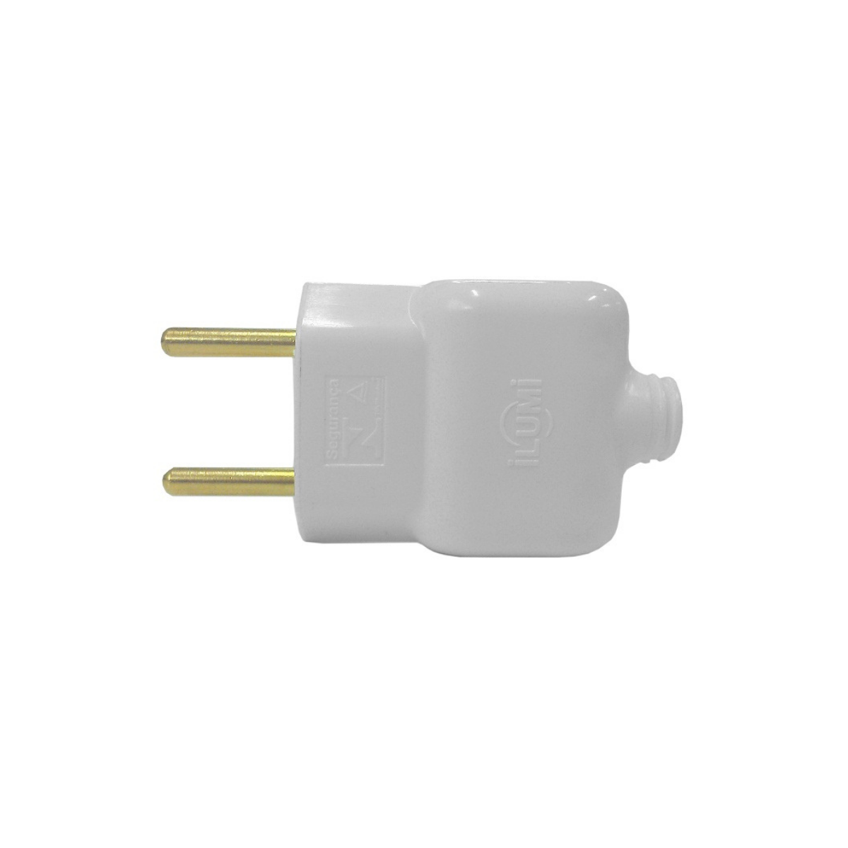 Pacote 10un Benjamin Tomada Pino Plug de Tomada 2P Macho 20A:Branco - 5