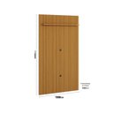 Ver imagem 3 de Painel Ripado para TV até 55 Polegadas 100% MDF 138,6cmx240cm Arbo Marrom Cedro