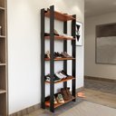 Ver imagem 1 de Sapateira Multiuso para Calçados 5 Andares Organizador Mdp 15mm Preto - Nature Preto - Nature