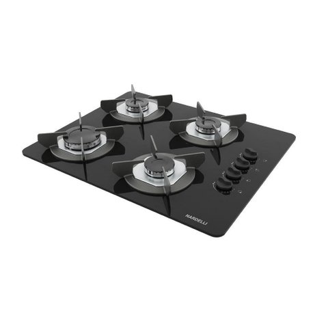 Cooktop Nardelli Safe Ferro Fundido 4 Bocas a Gás Preto Bivolt