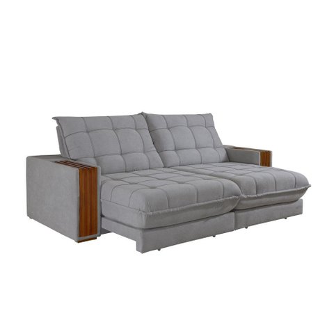 Sofá Retrátil Berlim 2,30m 4 Lugares Molas Ensacadas Txr