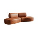 Ver imagem 3 de Sofá Orgânico Módulo Curvo Savana Corino Modena Ocre - Montanari'S Decor