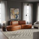 Ver imagem 1 de Sofá Orgânico Módulo Curvo Savana Corino Modena Ocre - Montanari'S Decor