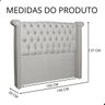 Kit Cabeceira e Calçadeira Box Sienna 160 Cm Queen Linho - 7