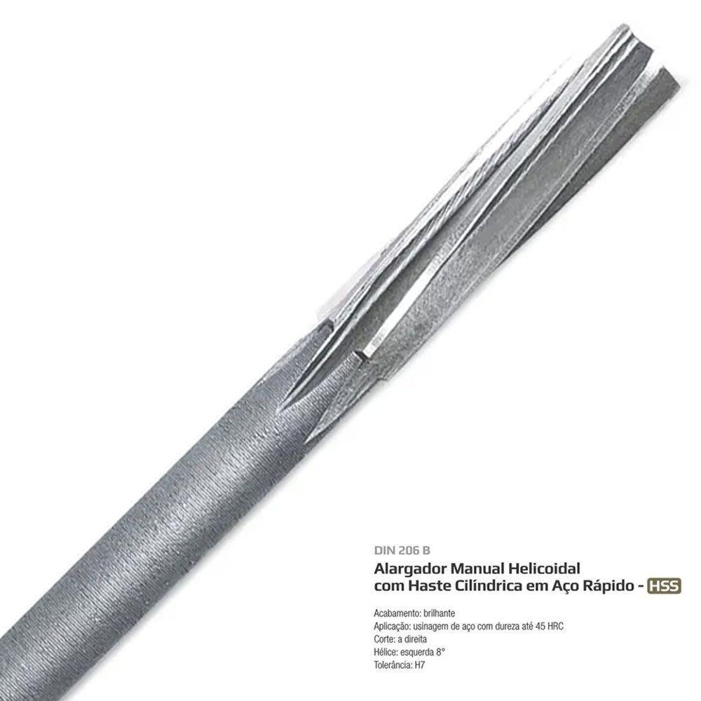 Alargador Fixo Manual Helicoidal Hss Med. 7,0mm - Din 206 B - 4