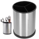 Ver imagem 3 de Porta Talheres Utensilios Escorredor Inox Base Giratoria Suporte Pia Mesa Bancada Cozinha Organizaça