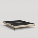 Ver imagem 6 de Cama Base Box Queen Unique 158x198 Sommier Moderno Pés de Ferro Linho Bege - Desk Design