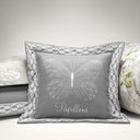 Ver imagem 4 de Kit Edredom Papillons Queen 180 Fios + Lençol 11 Peças - Cinza Floral