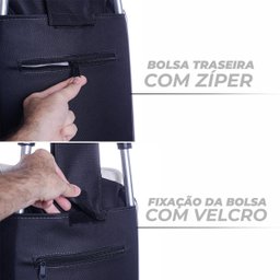 Carrinho de Compras Feira Supermercado Reforçado Sacola 30kg - 3