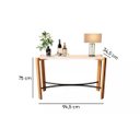 Ver imagem 3 de Aparador Moderno para Hall Entrada e Sala Aço e Mdf:off White